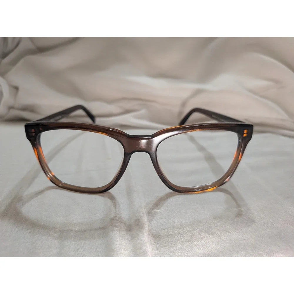 Warby Parker Eyeglasses Frames BARKLEY M 899 brown Square Full Rim 53-18-142